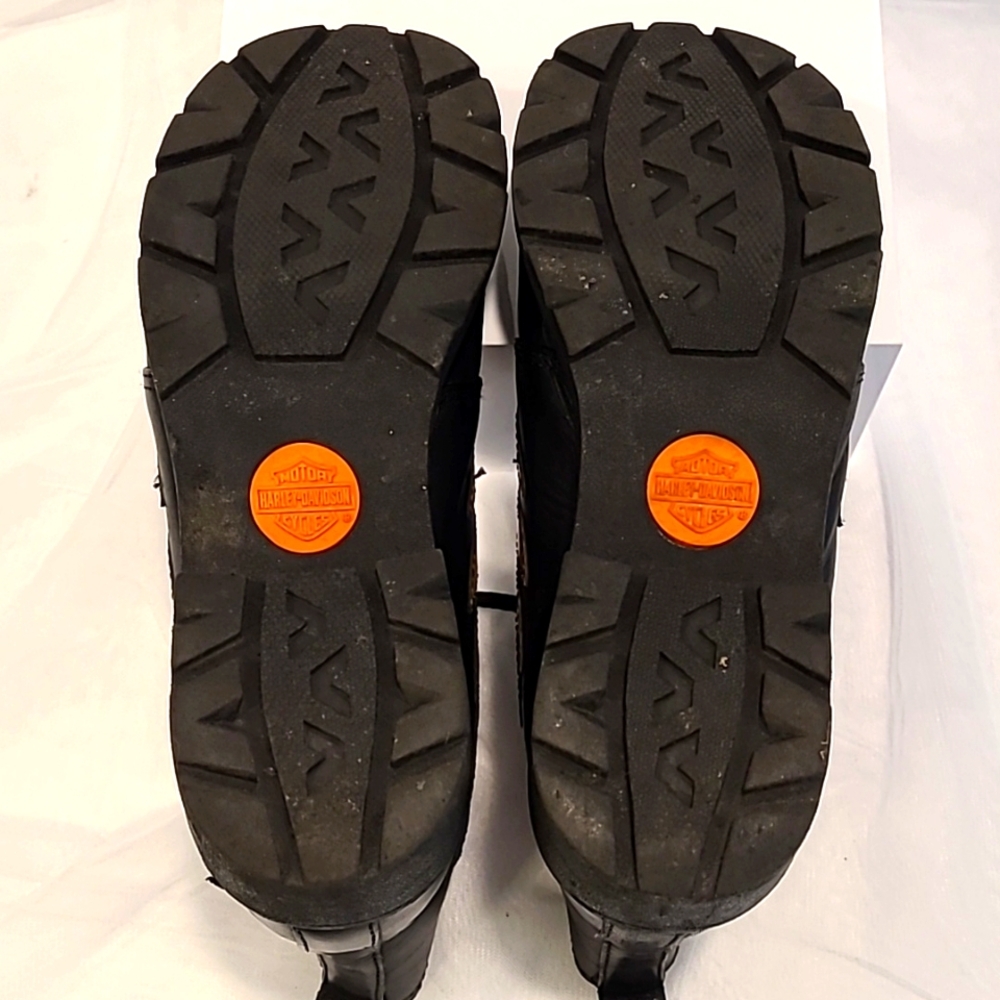 Harley-Davidson Women's Black and Orange Flame Boots - Picture 2 of 9